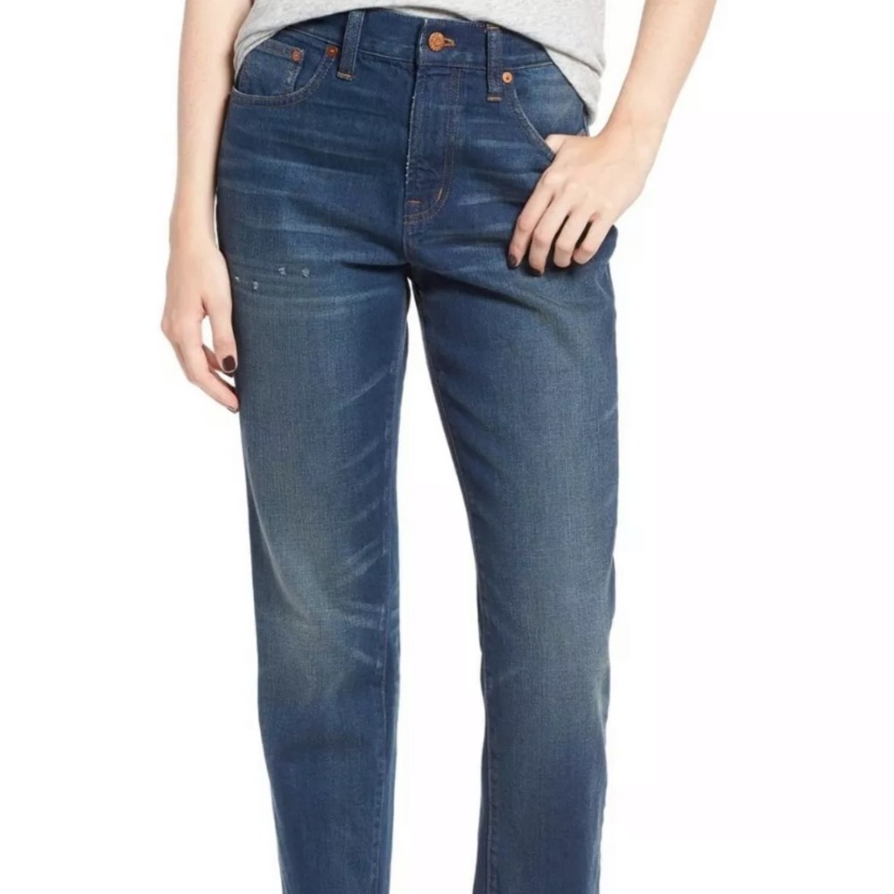 Madewell step hem straight leg jean
